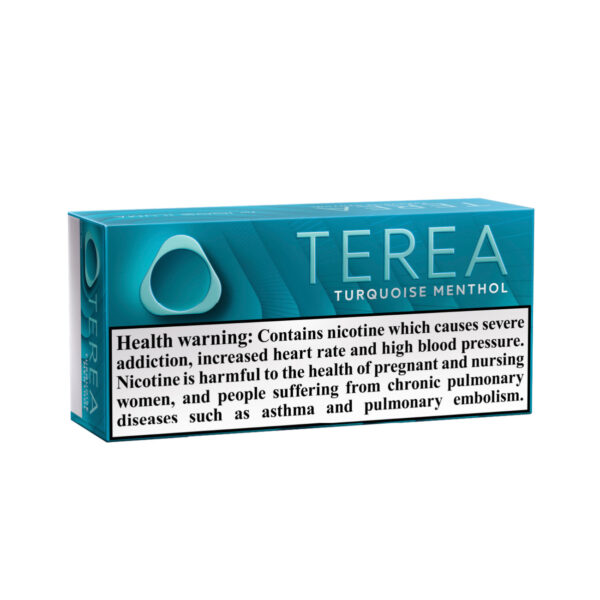 TEREA Turquoise Menthol carton, Italy edition — 10 packs of 20 sticks