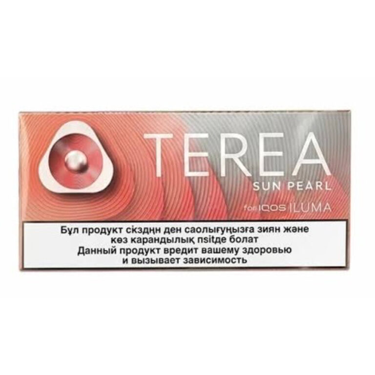 TEREA Sun Pearl carton, Kazakhstan edition — 10 packs of 20 sticks