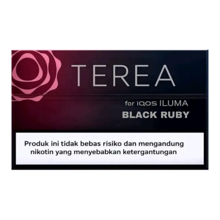 TEREA Black Ruby carton, Indonesia edition — 10 packs of 20 sticks