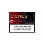 BLENDS A Rich Edition pack for IQOS BONDS, sold by the carton of 10 packs (200 sticks) — dark red Sampoerna pack