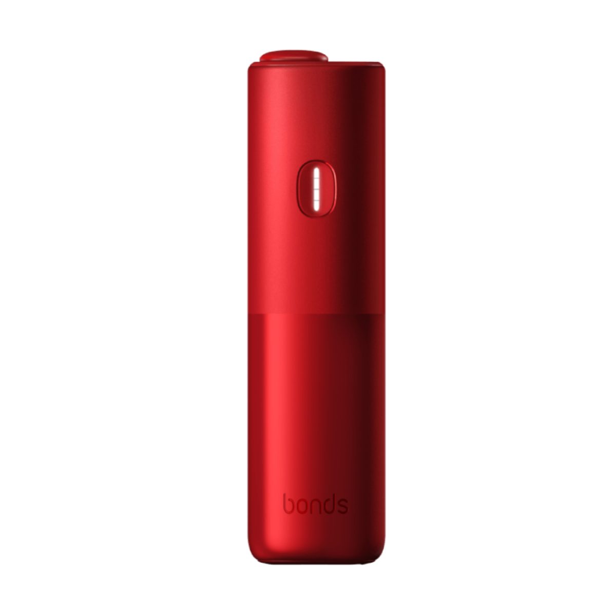 IQOS BONDS Ruby Red heated tobacco device, red all-in-one body with power button